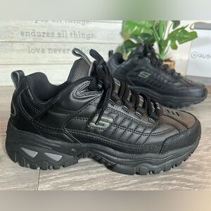 NEW! Skechers Sport Men's After Burn Leather Walking Sneakers. Size 7